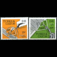 TURKS 1980 - Scott# 431-2 Stamp Exhib. Set Of 2 MNH - Turks & Caicos