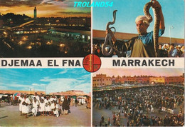 CP- Djemaa El Fna, Multi-Vues, éditions EL. BAHIA - Marrakech