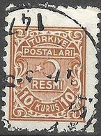 TURKEY #  FROM 1948  MICHEL D 6 - Official Stamps