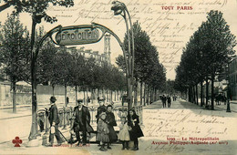 Tour Paris 11ème * N°1099 * Le Métropolitain , Station Avenue Philippe Auguste * Métro - District 11