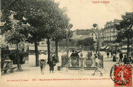 Tour Paris 11ème & 20ème * N°191 * Station Du Métropolitain , Boulevard Ménilmontant * Métro - Paris (11)