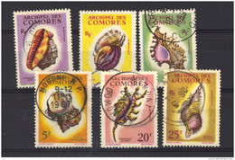 05512  -   Comores  :   Yv  19-24  (o)  Coquillages - Used Stamps