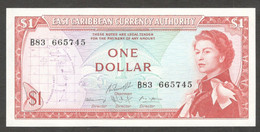 East Eastern Caribbean 1 Dollars Queen Elizabeth II 1965 UNC - Caraibi Orientale