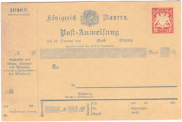 Allemagne - Bayern - Entier Postal Neuf - KONIGREICH BAYERN POST ANMEIFUNG -  10 Peenig - Bayern