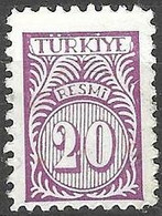 TURKEY # FROM 1959  MICHEL D 63 - Timbres De Service