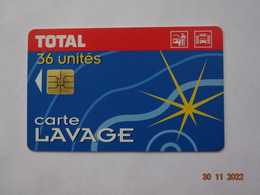 LAVAGE AUTO CARTE A PUCE CHIP CARD TOTAL 36 UNITES - Colada De Coche