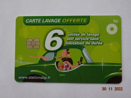 LAVAGE AUTO CARTE A PUCE CHIP CARD CARTE LAVAGE OFFERTE 6 UNITES - Lavage Auto