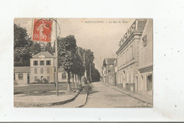 MONTLIGNON (95) 133  LA RUE DES ECOLES (CAFE DE LA PL ACE) 1910 - Montlignon