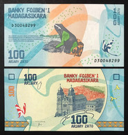 MADAGASCAR 100 ARIARY ND 2017 KM#97 UNC  M.028 - Madagascar