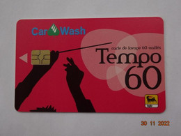 LAVAGE AUTO CARTE A PUCE CHIP CARD CARTE WASH TEMPO 60 AGIP - Lavage Auto