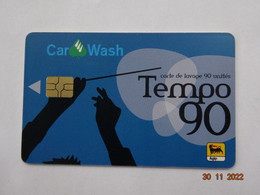 LAVAGE AUTO CARTE  A PUCE CHIP CARD CARTE WASH TEMPO 90 AGIP - Car Wash Cards