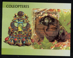 CAMBODGE 2000, Yvert BF 164, COLEOPTERE, 1 Bloc, Oblitéré / Used. R1459 - Cambodge
