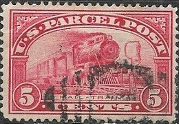 USA 1912 Parcel Post - Steam Mail Train - 5c. - Red FU - Reisgoedzegels