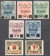 1919 Bosnia KuK K.u.K Austria Hungary SHS Yugoslavia Overprint - Postage DUE PORTO + LOT - MH - Impuestos