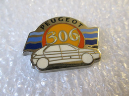PIN'S    PEUGEOT  306  Zamak   METARGENT - Peugeot
