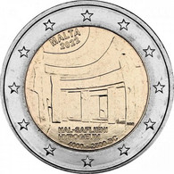 2 Euro MALTA  2022  HIPOGEO DE HAL SAFLIENI  - UNC - SIN CIRCULAR - NEW 2€   FROM ROLL - Malte