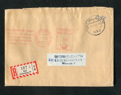 "BUNDESREPUBLIK DEUTSCHLAND" Reco-Brief Ex Bad Godesberg,Freistempel "Schwed.Botschaft" V.1964,Stegstempel V.1963 (3846) - Covers & Documents