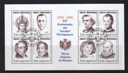 Monaco  - 1996- BF  Annales Monegasques  - Obliteres - Blocs