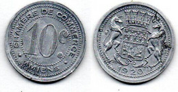 Amiens 10 Centimes 1920 TTB - Monetary / Of Necessity