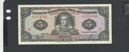 EQUATEUR - Billet 5 Sucres 1988 NEUF/UNC Gad.113d Série IE - Ecuador