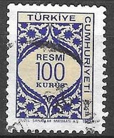 TURKEY #   FROM 1973 MICHEL D133 - Timbres De Service