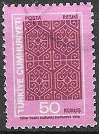 TURKEY #   FROM 1974 MICHEL D136 - Timbres De Service