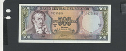 EQUATEUR - Billet 500 Sucres 1988 NEUF/UNC Gad.124a - Equateur