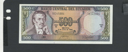 EQUATEUR - Billet 500 Sucres 1988 NEUF/UNC Gad.124a - Ecuador