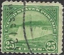 USA 1922 Niagara Falls - 25c. - Green FU - Used Stamps