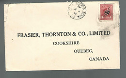 59577) Canada Business Stationery Postmark Cancel Duplex Petit Rocher Nord,  Cookshire 1945 Closed Post Office - Briefe U. Dokumente