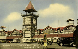 British Guiana, Guyana, Demerara, GEORGETOWN, Stabroek Market, Bus Park (1958) - Guyana (voorheen Brits Guyana)