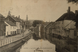 Gent - Gand  // LA Lieve Au Quai Saint Antoine 1908 Iets Vlekkig - Gent