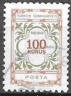 TURKEY #   FROM 1971 MICHEL D 126 - Official Stamps