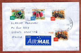 Luftpost, Vogel U.a., Springwood Nach Omsk 2002 (13184) - Covers & Documents
