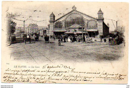 76  - LE HAVRE - La Gare ( Obliteration " CHAUMONT - Haute Marne " 1902 Timbre Type Blanc X 2 ) - Station