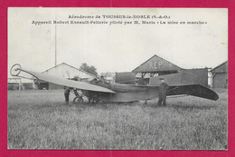 CPA Toussus Le Noble - Aérodrome - Appareil Robert Esnault Pelterie Piloté Par M. Marie - La Mise En Marche - Toussus Le Noble