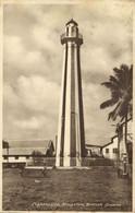 British Guiana, Guyana, Demerara, KINGSTON, Lighthouse (1920s) Postcard - Guyana (ex Guyana Britannica)