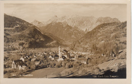 C670) SCHRUNS Im Monatfon - FOTO AK - Kirche Felder Häuser ALT 27.07.1950 - Schruns