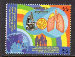 Bangladesh 1995 Tuberculosis Conf MNH SG 566 Microscope Lungs Respiratory World Map TB Bacteria Disease Medicine - Other