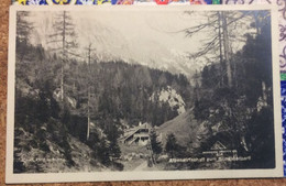 OLD POSTCARD AUSTRIA (Österreich) STYRIA STEIERMARK Fölzklamm ALPENWIRTSCHHAFT ZUM SCHWABENBARTL AK 1924 - Kindberg