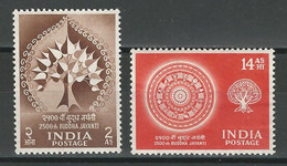 Indien Mi 256-57, SG 372-73 * Mh - Nuevos