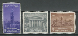 Indien Mi 279-81, SG 392-94 * Mh - Unused Stamps