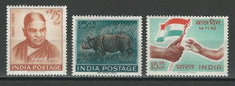 Indien Mi 345-48, SG 459-61 ** Mnh - Nuovi