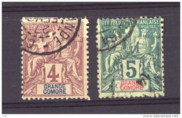 Grande Comore  :  Yv  3-4  (o) - Used Stamps