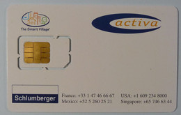 FRANCE - Chip - Smartcard - GSM - Schlumberger - Activa - Innovation In Your Hand - Mint - Andere & Zonder Classificatie