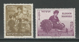 Indien Mi 363, 364, SG 477, 478 ** Mnh - Unused Stamps