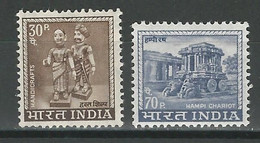 Indien Mi 394, 396, SG 512, 516 ** Mnh - Unused Stamps