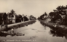 British Guiana, Guyana, Demerara, GEORGETOWN, Penitenee Canal (1910s) Postcard 1 - Guyana (ehemals Britisch-Guayana)