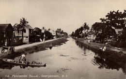 British Guiana, Guyana, Demerara, GEORGETOWN, Penitenee Canal (1910s) Postcard 1 - Guyana (formerly British Guyana)