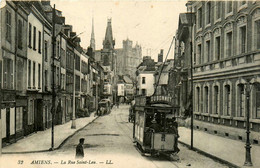 Amiens * La Rue St Leu * Tram Tramway - Amiens